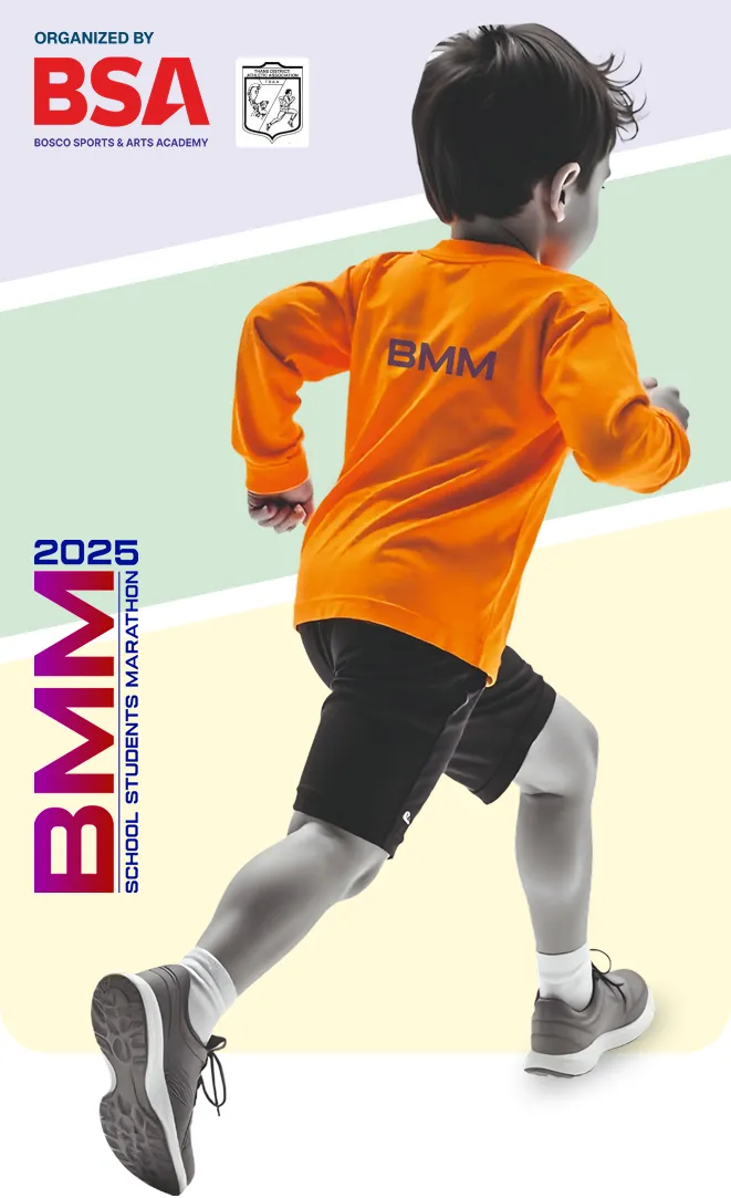 A child running in the void